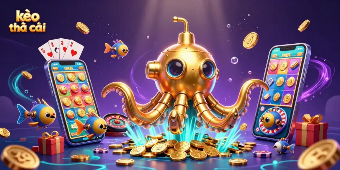 Engage in thrilling bets with kèo nhà cái while diving into a sea of golden coins and games.