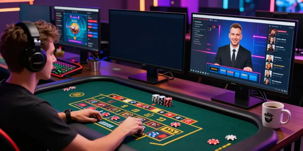 Engaging user experience at http://debet-onl.com with a live casino game setup.