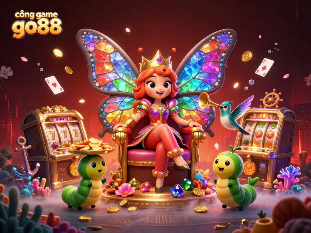 Experience exciting gameplay at cổng game go88 with vibrant casino elements and 3D fantasy characters.