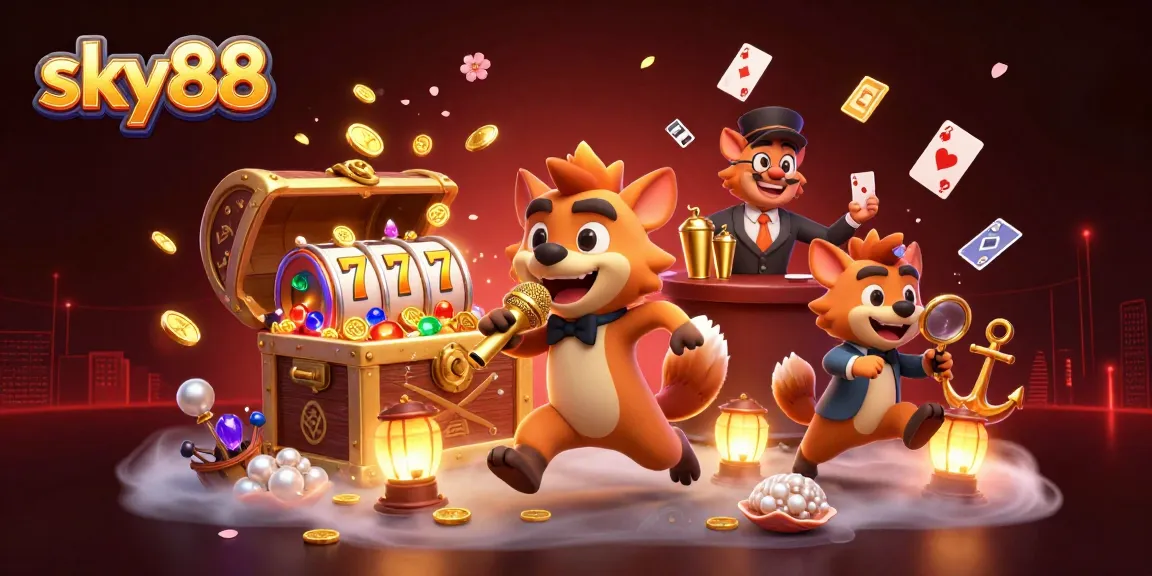 Enjoy thrilling casino moments with sky88 as hyenas run a comedy club featuring slots and games.